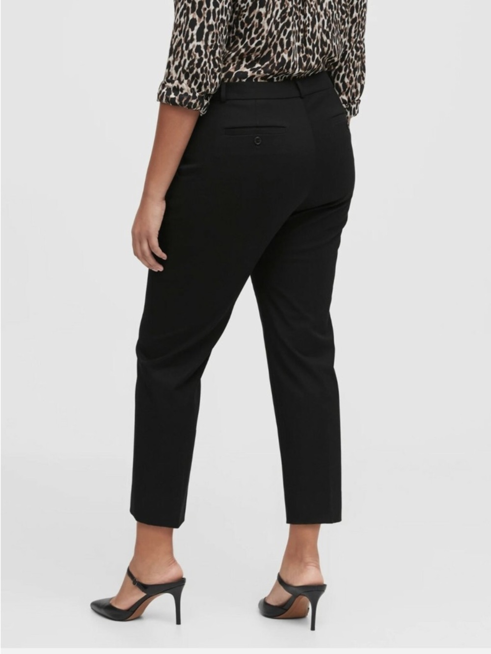 Banana Republic Avery - Straight Leg Ankle Trousers - machine washable wool